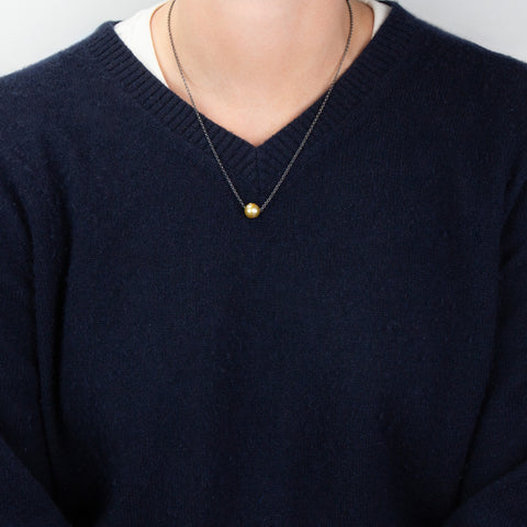 P-S Jewellery-Halskjede Gyllen Sydhavsperle-Norway Designs