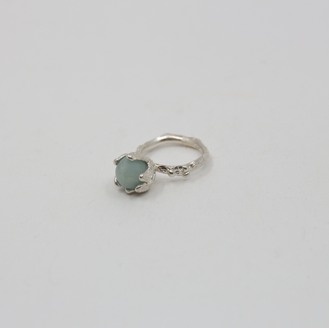 P-S Jewellery-Nett Ring Blå Jade/Sølv-Norway Designs