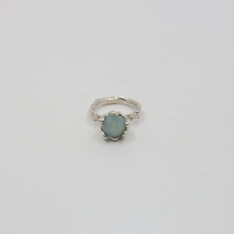 P-S Jewellery-Nett Ring Blå Jade/Sølv-Norway Designs