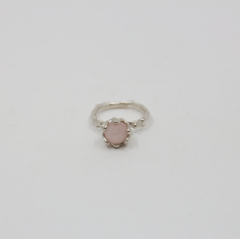 P-S Jewellery-Nett Ring Rosa Jade/Sølv-Norway Designs