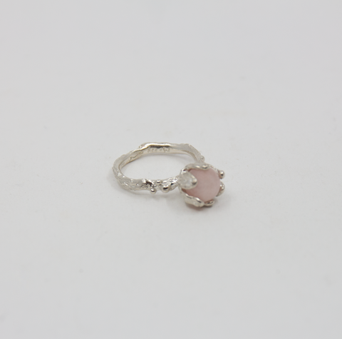 P-S Jewellery-Nett Ring Rosa Jade/Sølv-Norway Designs
