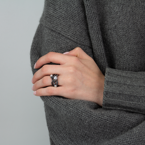 P-S Jewellery-Stor Grenring Ferskvannsperler-Norway Designs