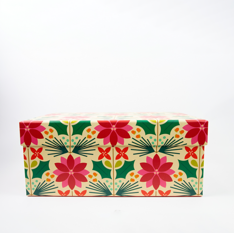 PK-Gaveeske Poinsetta And Partridge Stor-Norway Designs