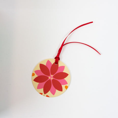 PK-Gaveeske Poinsetta And Partridge Tag-Norway Designs