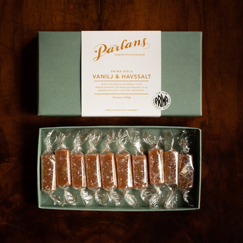 Parlans Konfektyr_Karameller 10 stk Vanilje og havsalt_Norway Designs