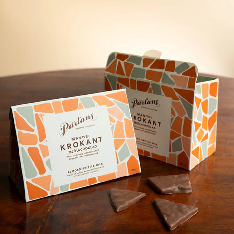 Parlans Konfektyr-Mandelkrokan Melkesjokolade-Norway Designs
