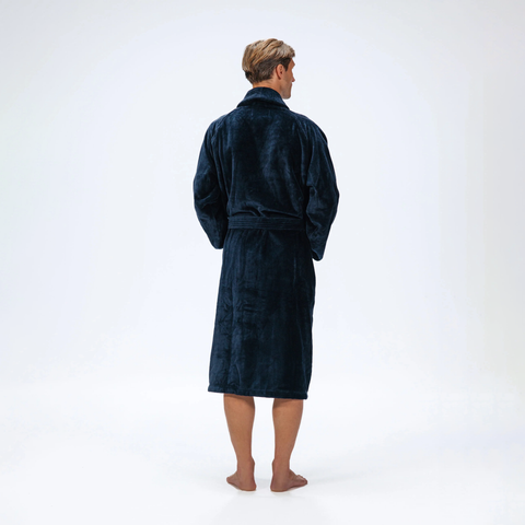 Pelle Vävare-Torekov Badekåpe Herre Navy-Norway Designs