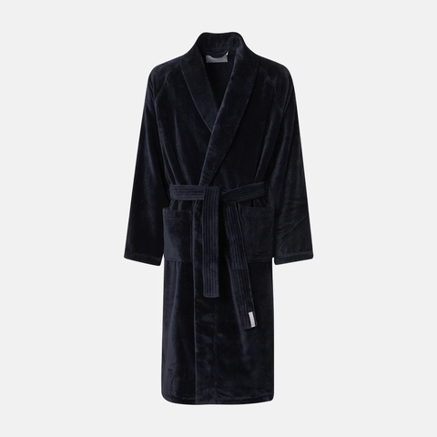 Pelle Vävare-Torekov Badekåpe Herre Navy-Norway Designs