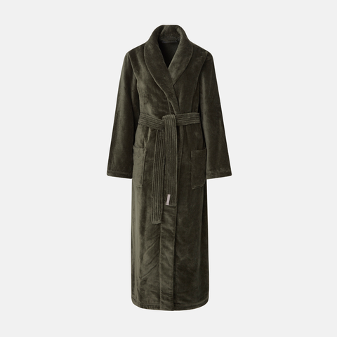 Torekov Bathrobe Women Forest Green Norway Designs Torekov Bathrobe Women Forest Green Norway Designs