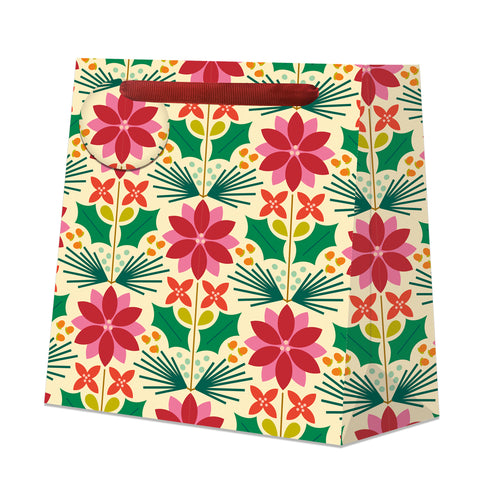 Penny Kennedy-Gavepose Cream Poinsetta Medium-Norway Designs