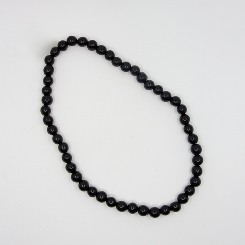 Angelica Leon-Perla Tagua Halssmykke sort-Norway Designs