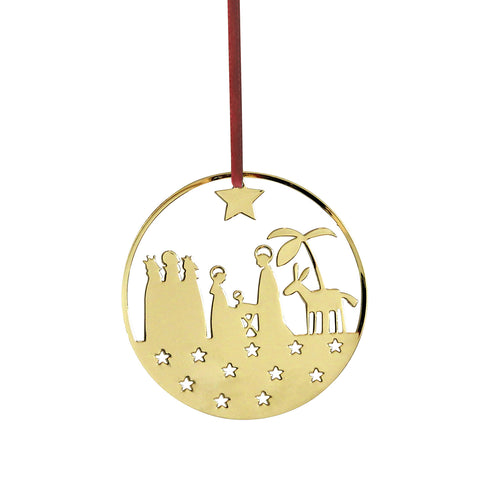 Pluto-Julepynt Krybbe 8,7cm Gull-Norway Designs