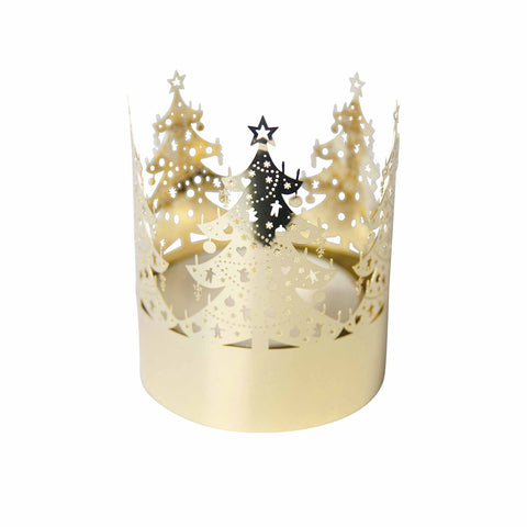 Pluto-Julepynt Telysholder Juletrær Gull-Norway Designs