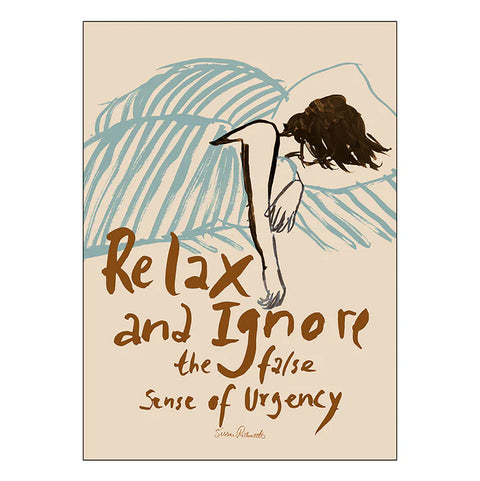 Plakat 50x70cm Relax And Ignore - Norway Designs