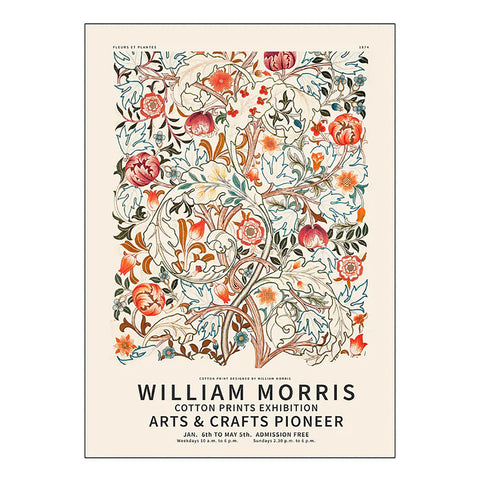 Plakat 50x70cm William Morris Fleurs et Plantes - Norway Designs