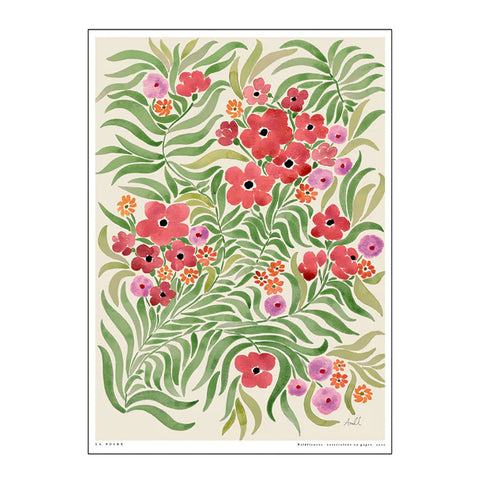 Poster & Frame Plakat A3 Wildflower - Norway Designs