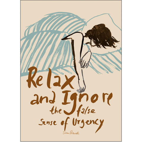 Poster & Frame - Plakat A3 Relax And Ignore - Norway Designs