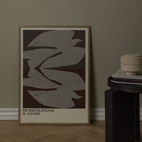 Poster & Frame - Plakat 50x70cm Murmurations Brown - Norway Designs