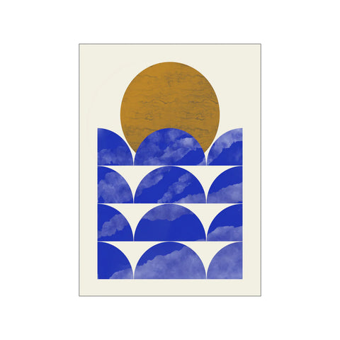 Poster & Frame-Little Dean Plakat 50x70cm Golden Sun Blue Horizon-Norway Designs