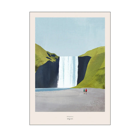 Poster & Frame-Plakat 50x70cm Skogafoss-Norway Designs