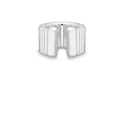 Quinn Spirale Ring Bred Sølv - Norway Designs