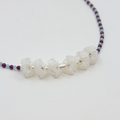 Rackar-Love Heart Halssmykke Granat/Blå Jade-Norway Designs