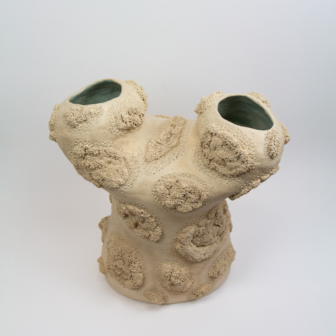 Ragnhild Wik - Vase Håndbygd Natur/Glasur - Norway Designs