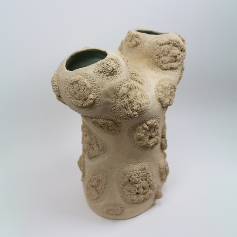 Ragnhild Wik - Vase Håndbygd Natur/Glasur - Norway Designs