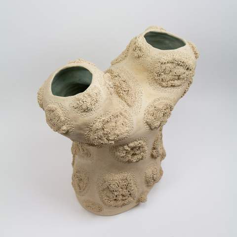 Ragnhild Wik - Vase Håndbygd Natur/Glasur - Norway Designs