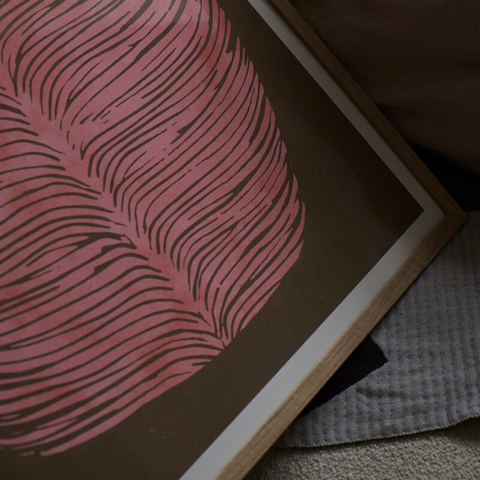 Poster & Frame Plakat 50x70cm Pink Lagoon - Norway Designs