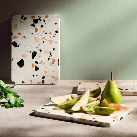 Rig Tig_Serveringsfat White Terrazzo 16cm_Norway Designs