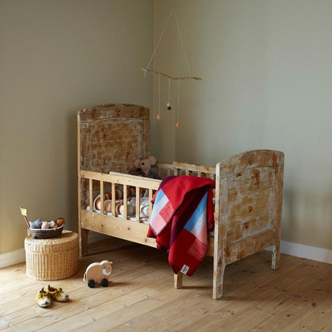 Røros Tweed - Mikkel Halvpledd - Rød- Norway Designs