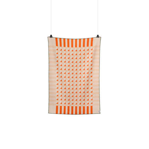Røros Tweed Kvam Pledd Orange Throw - Norway Designs 