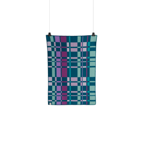 Røros Tweed City Mini Barnepledd Aqua - Norway Designs 