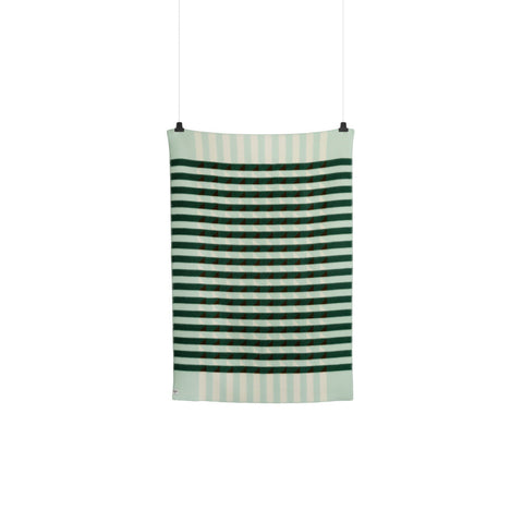Røros Tweed Kvam Pledd Green Throw - Norway Designs 