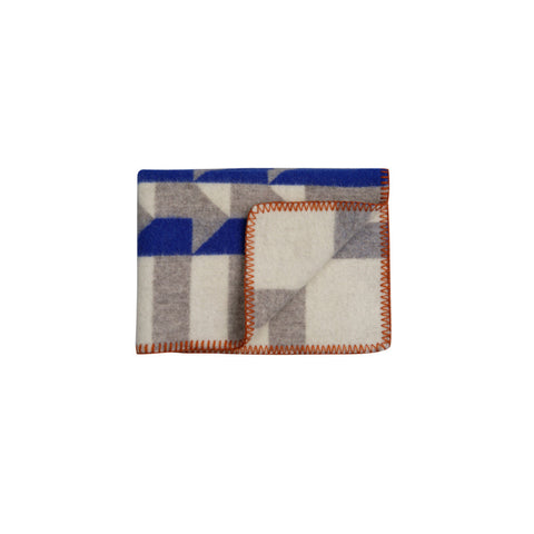 Røros Tweed - Kvam Baby Pledd Blå - Norway Designs