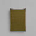 Røros Tweed Kassett Pledd Moss Green / Light Blue Grey Norway Designs