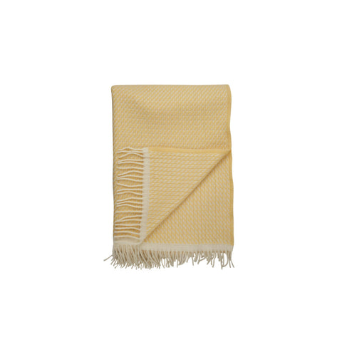 Røros Tweed - Mello Pledd Lemon Yellow - Norway Designs