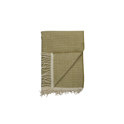 Røros Tweed - Mello Pledd Leaf Green - Norway Designs