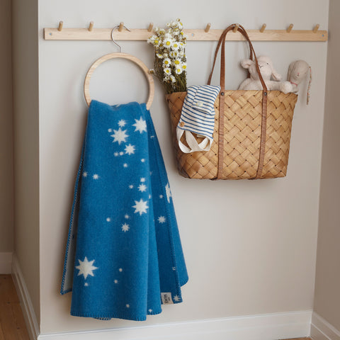 Røros Tweed - Orion Halvpledd blå - Norway Designs