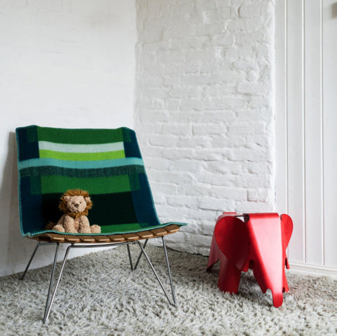 Røros Tweed - Mikkel Babypledd Grønn - Norway Designs