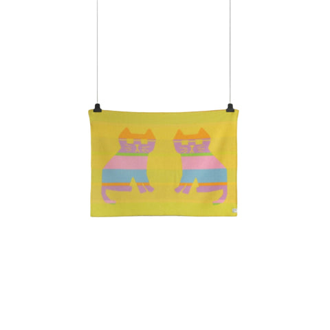 Røros Tweed - Cool Cats Mini Pledd 135x100cm - Norway designs