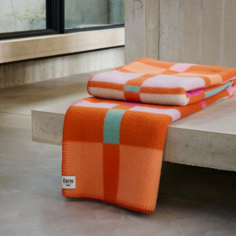 Røros Tweed - City Pledd Orange - Norway Designs