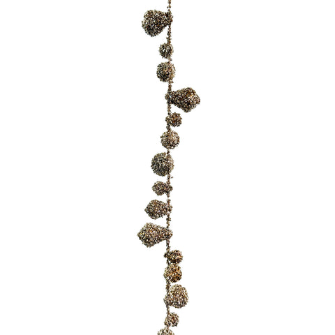 Shishi - Julepynt Girlander med Glitter 180cm Gull - Norway Designs