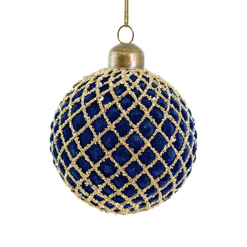 Shishi-Julekule Fløyel m/Glitter 8cm-Norway Designs