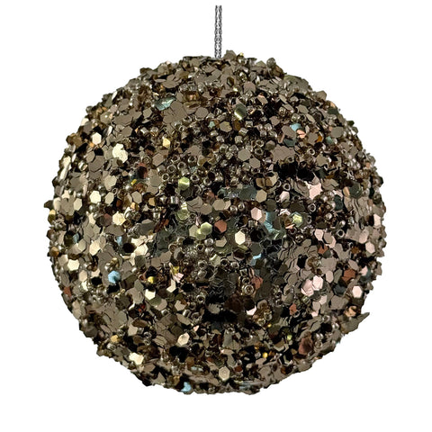 Shishi-Julekule Paljetter 8cm Champagne-Norway Designs
