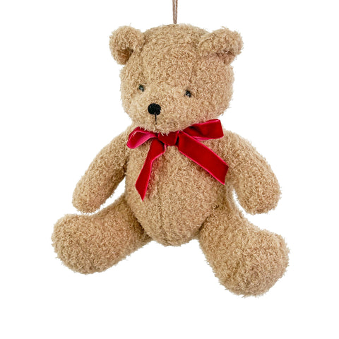 Shishi-Julepynt Bamse Med Sløyfe 19cm-Norway Designs