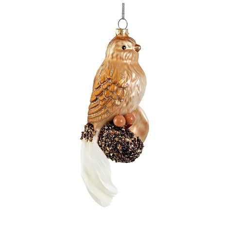 Shishi  - Julepynt Fugl Med Eikenøtt 18cm - Norway Designs