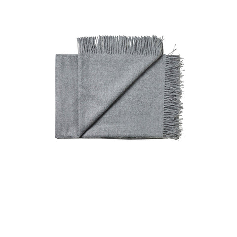 Silkeborg Uldspinderi Pledd Arequipa Medium Grey - Norway Designs