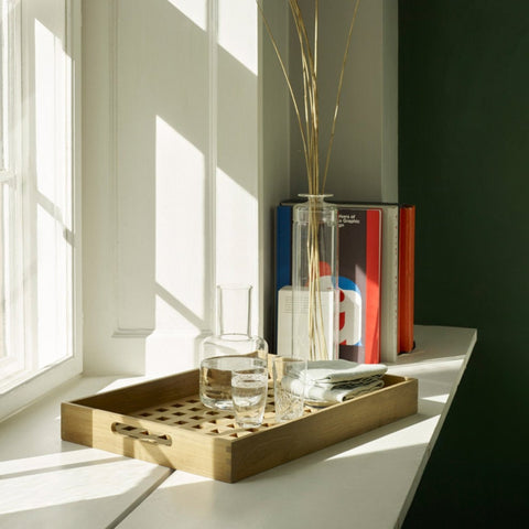 Fionia Tray Serving tray 48x32 Teak – Norway Designs